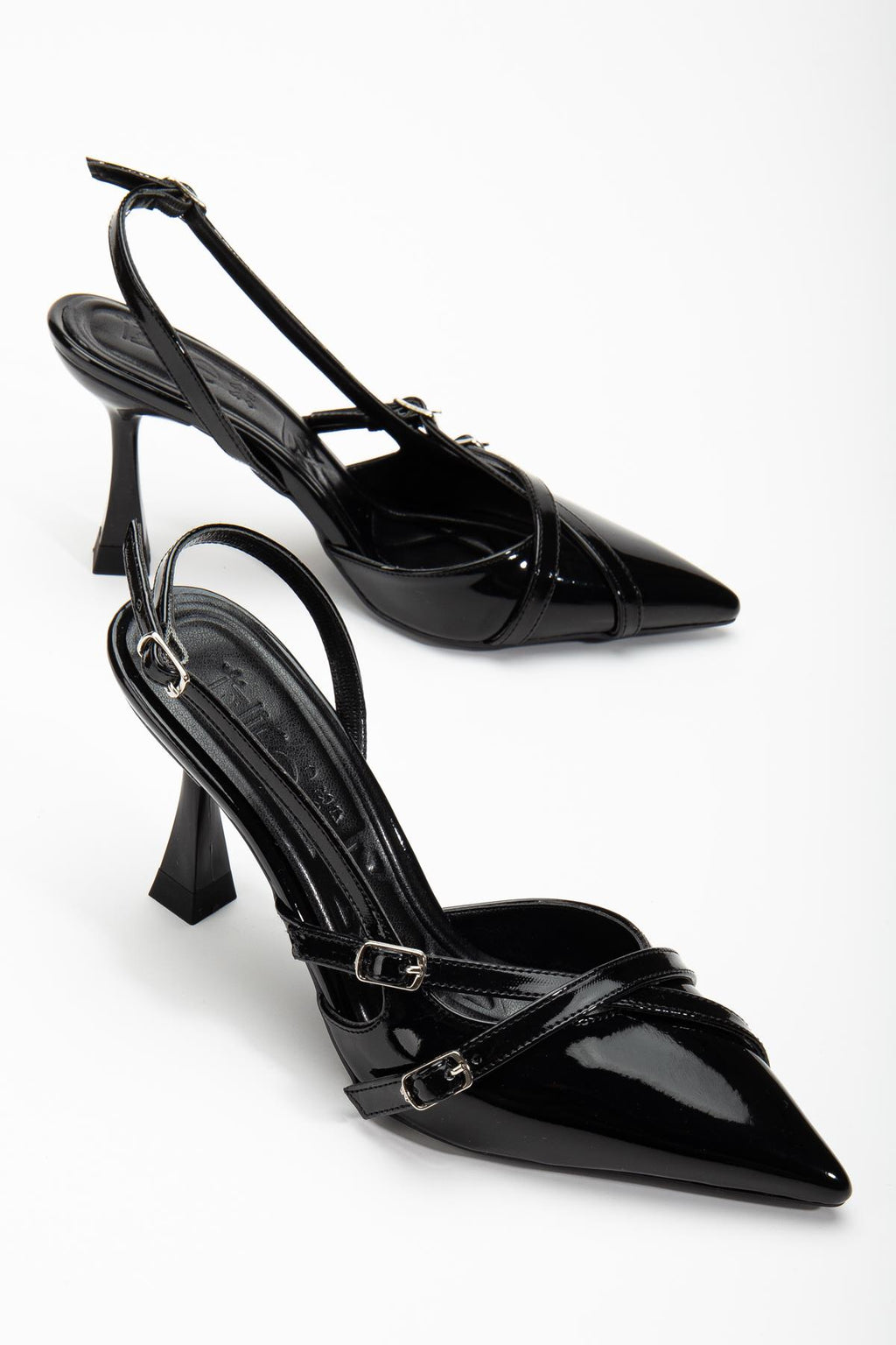 Valerya Kadın Yüksek Topuklu Rugan Stiletto Ayakkabı