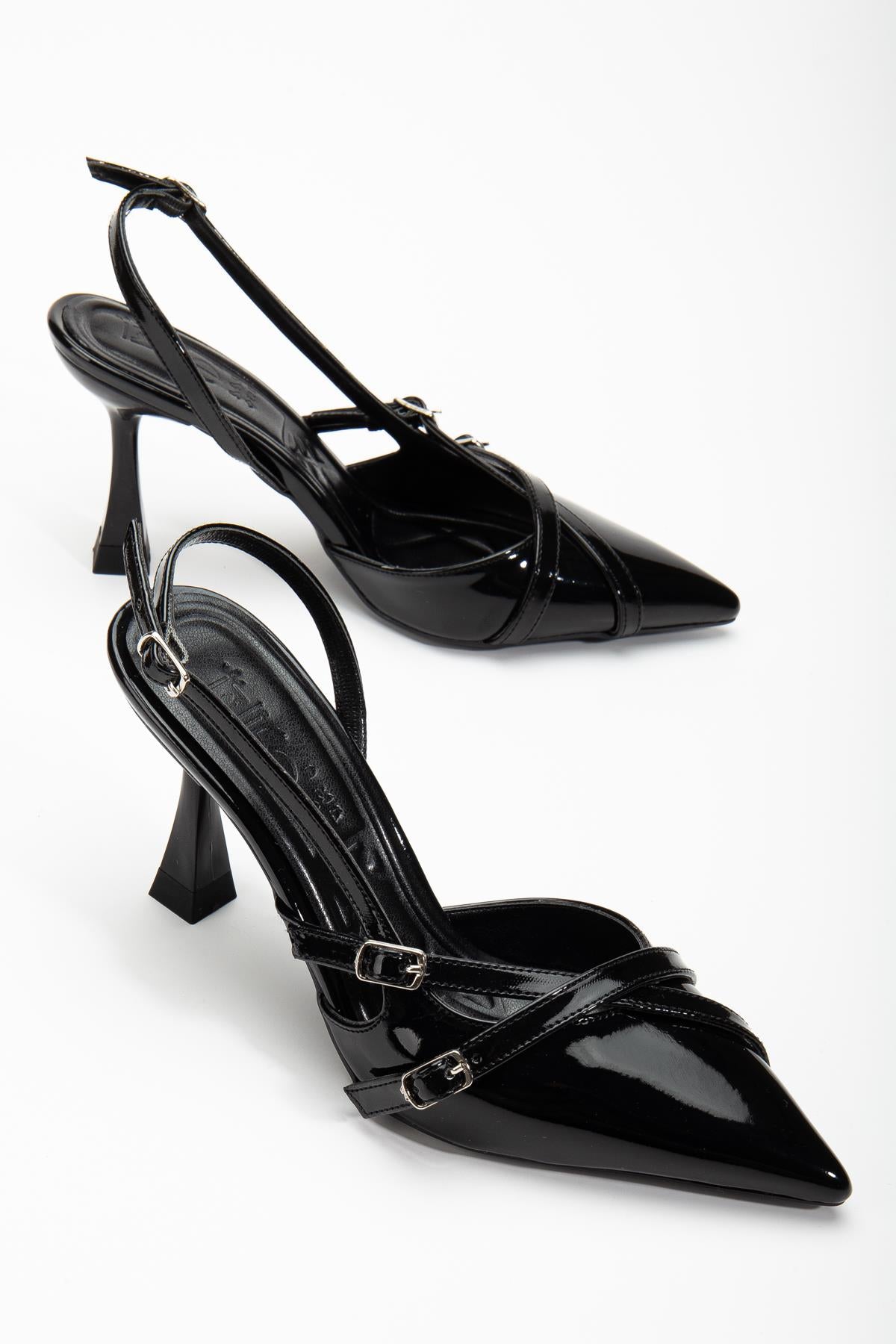 Valerya Kadın Yüksek Topuklu Rugan Stiletto Ayakkabı