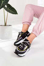 Kadın Spor Ayakkabı Sneaker Günlük 5 Cm Taban Bağcıklı SPRYSH22810