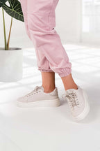Kadın Taşlı Spor Ayakkabı Sneaker Günlük Bağcıklı SPRWL22910TŞL