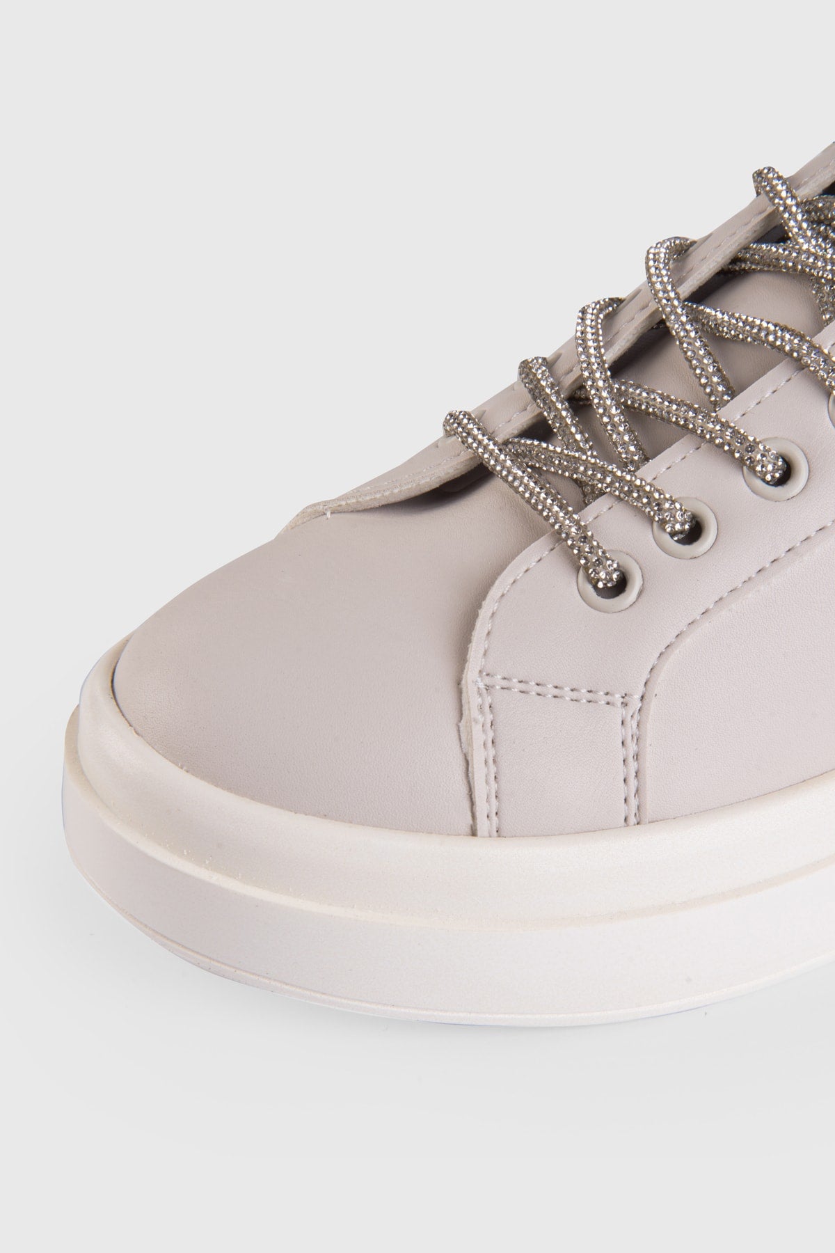 Kadın Taşlı Spor Ayakkabı Sneaker Günlük Bağcıklı SPRWL22910TŞL