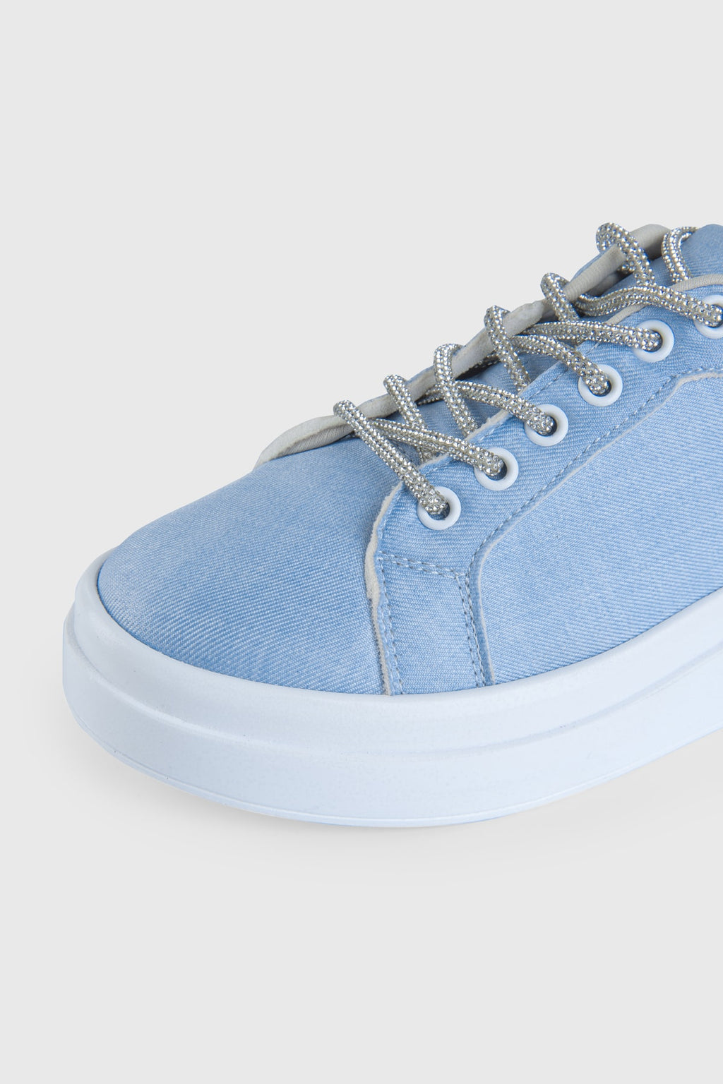 Kadın Taşlı Spor Ayakkabı Sneaker Günlük Bağcıklı SPRWL22910TŞL