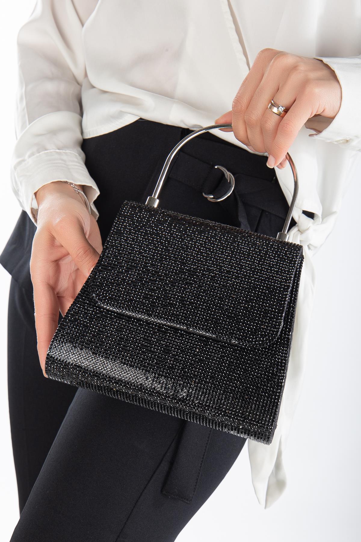 Renata Taşlı Abiye Portföy Clutch Çanta Gece Çantası Zincir Askılı