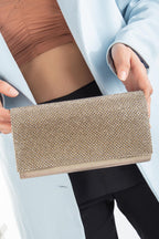 Serena Taşlı Abiye Portföy Clutch Çanta Gece Çantası Zincir Askılı