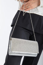 Serena Taşlı Abiye Portföy Clutch Çanta Gece Çantası Zincir Askılı