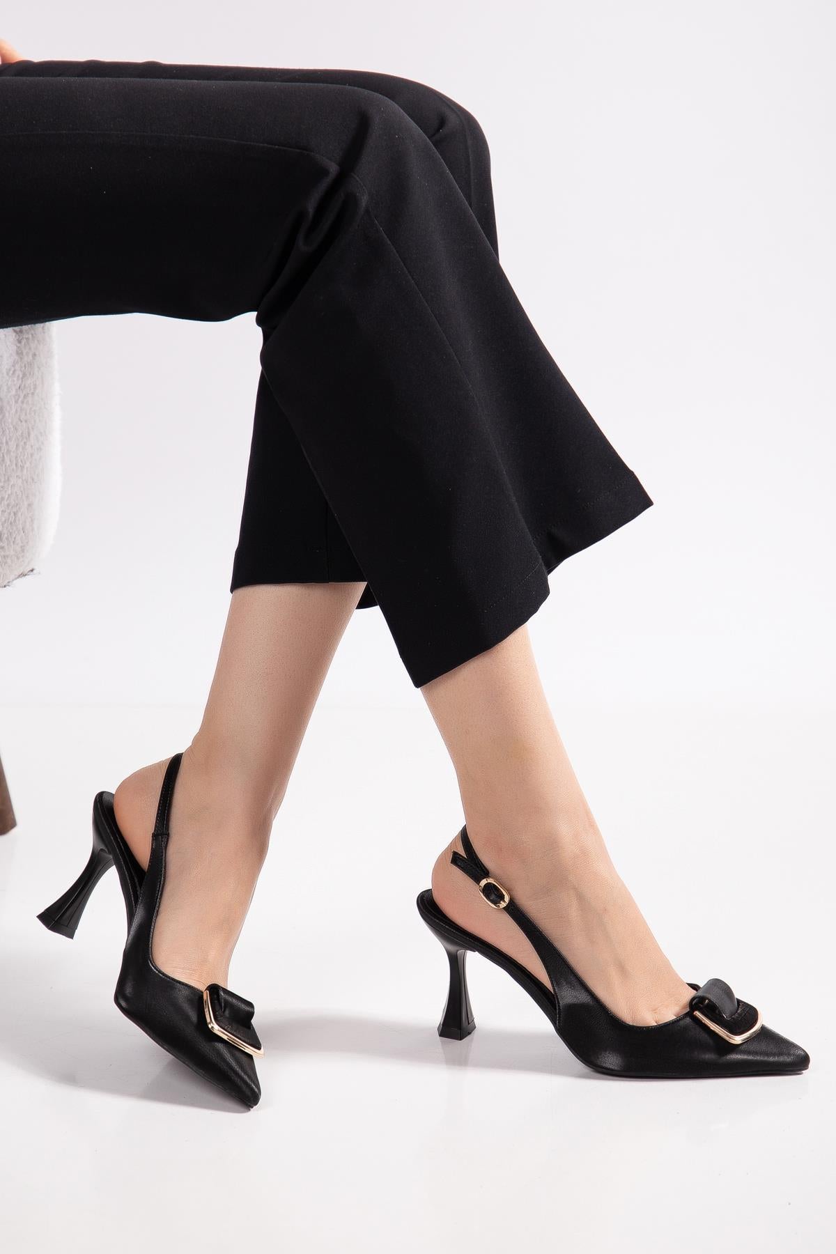 Suins Astelia Model Tokalı Kadın Stiletto Ayakkabı Ürün ana görseli