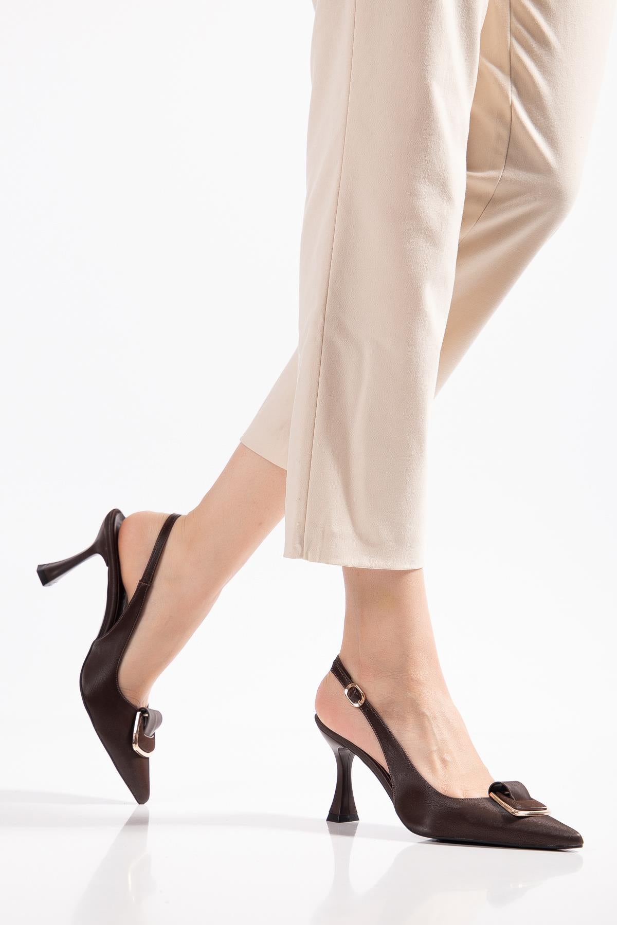 Suins Astelia Model Tokalı Kadın Stiletto Ayakkabı