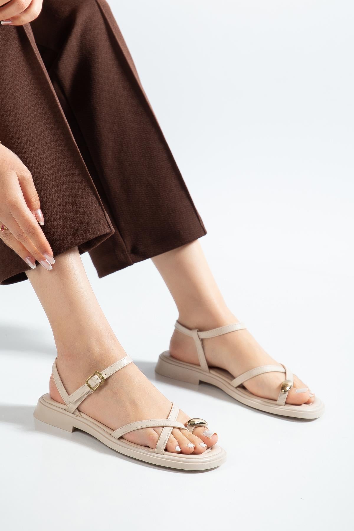 Suins Barry Model Kadın Yüzüklü Parmak Arası Sandalet