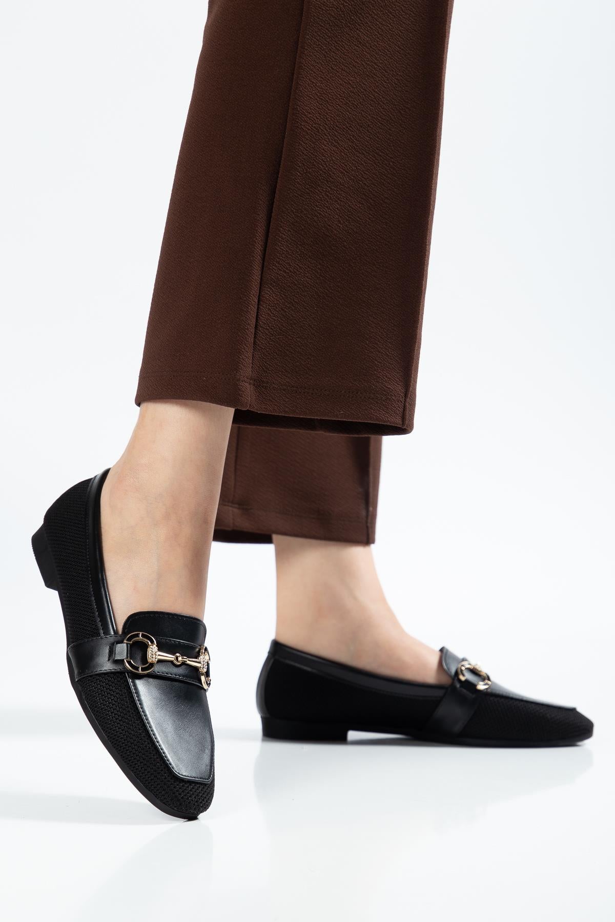 Suins Bernal Model Örgü Kumaş Kadın Babet Ayakkabı Ürün ikincil görseli