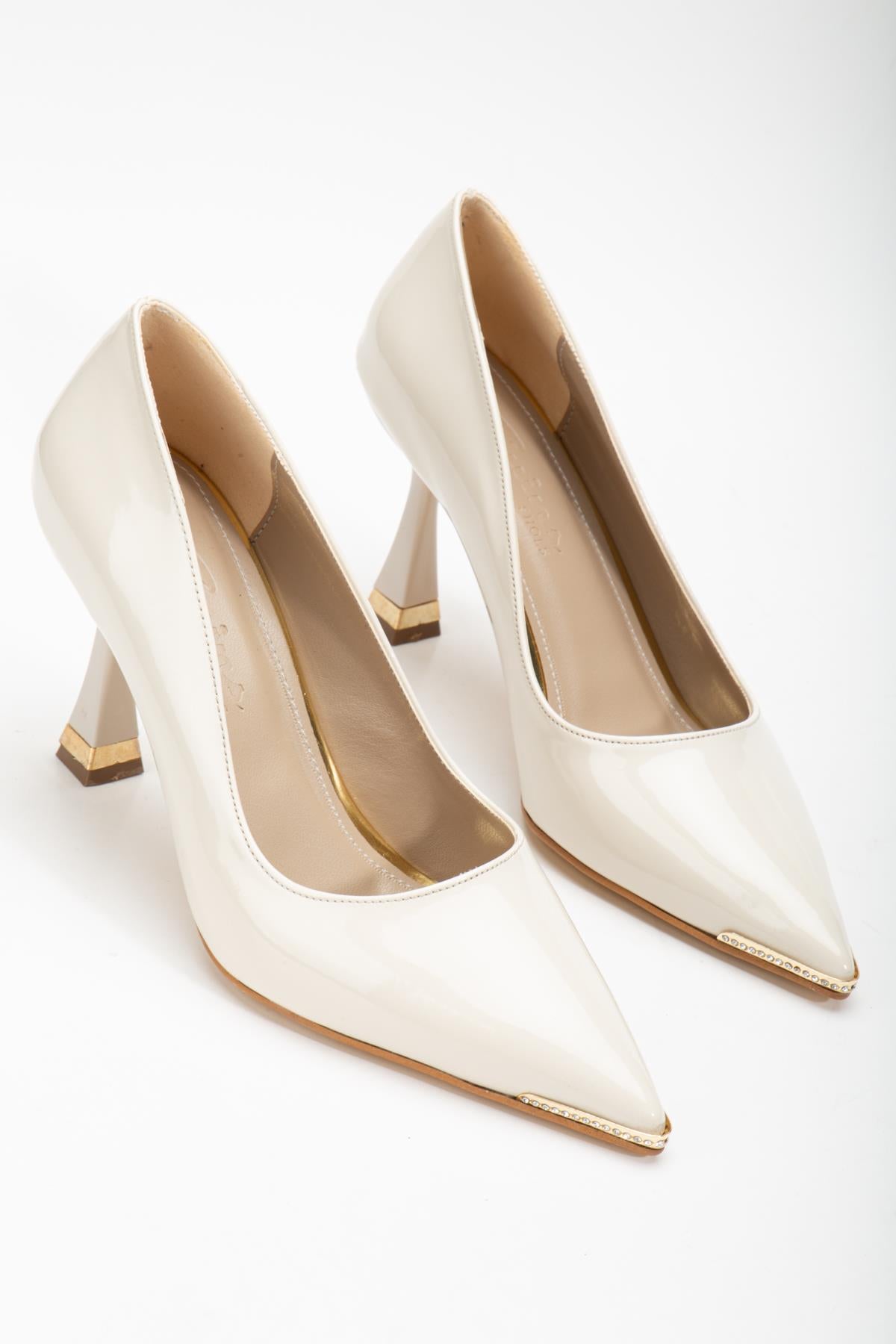 Suins Clair Model Kadın Topuklu Burnu Taşlı Stiletto Ayakkabı Ürün ana görseli