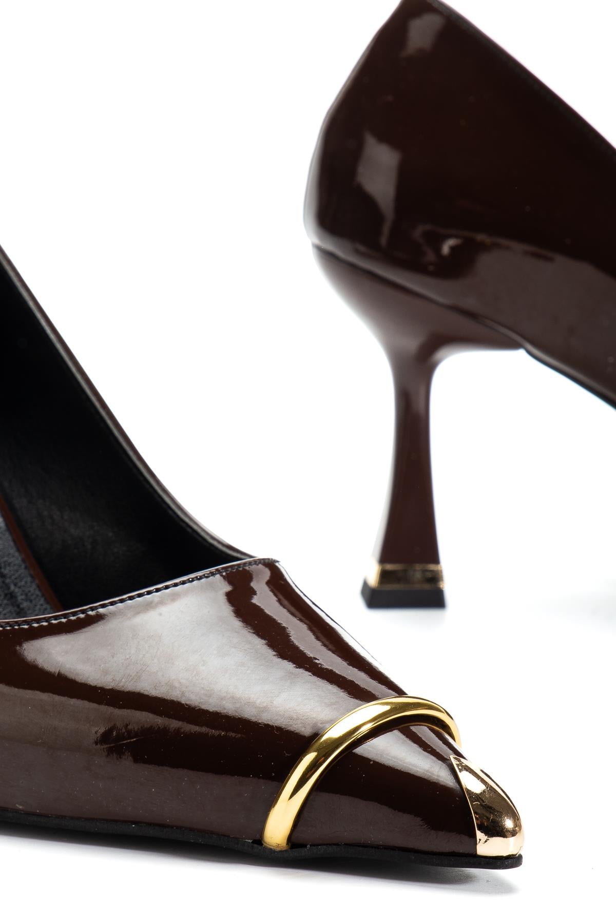 Suins Clove Model Kadın Topuklu Burnu Metal Detaylı Stiletto Ayakkabı