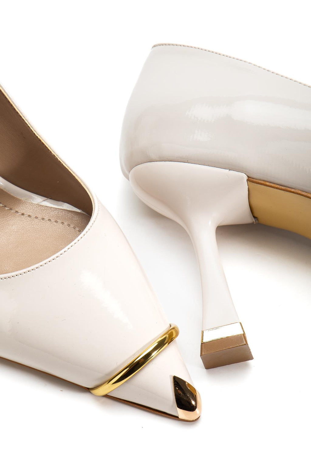 Suins Clove Model Kadın Topuklu Burnu Metal Detaylı Stiletto Ayakkabı