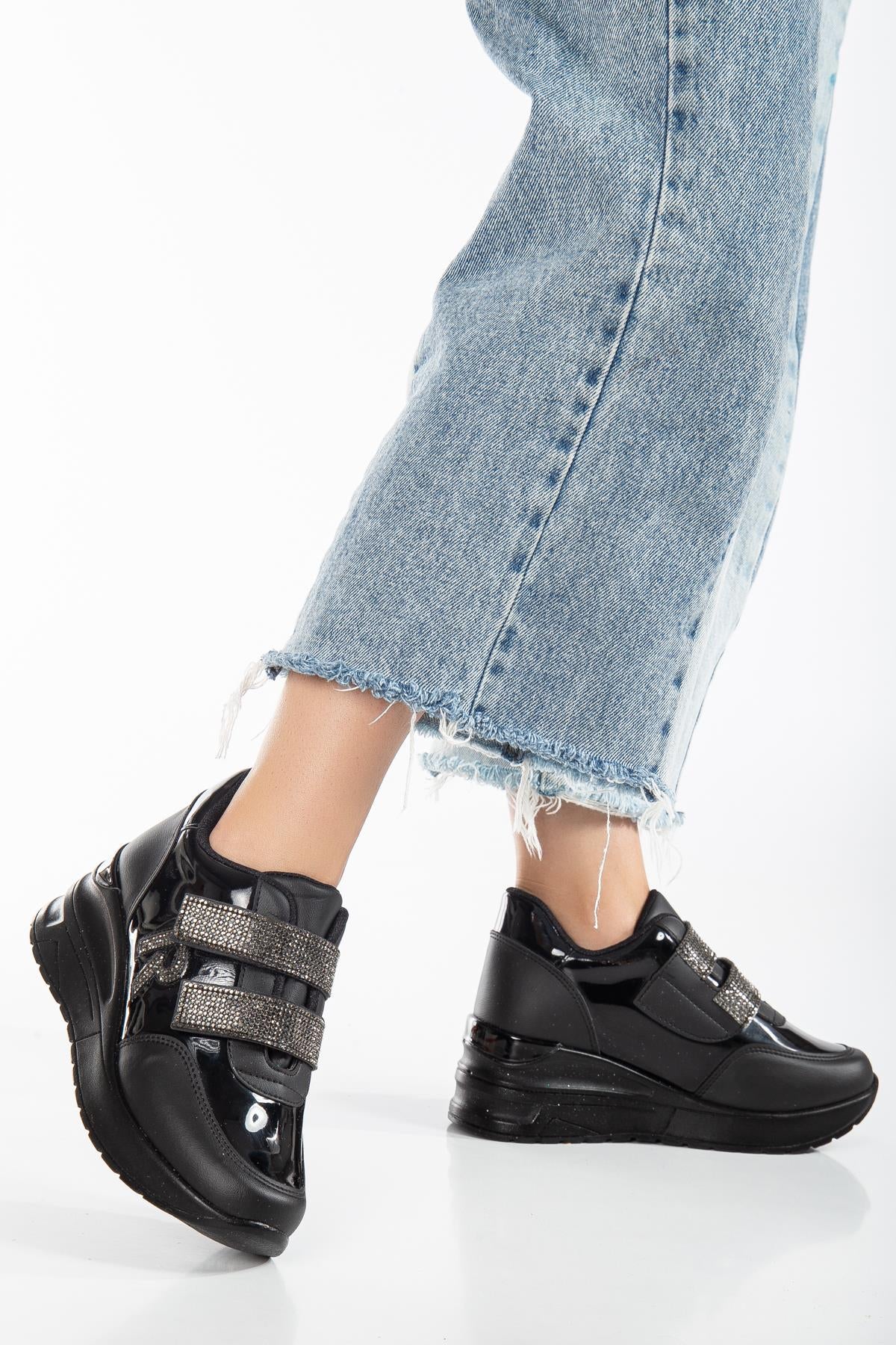 Suins Jully Kadın Spor Ayakkabı Taşlı Sneaker 6 Cm Topuk Ürün ikincil görseli