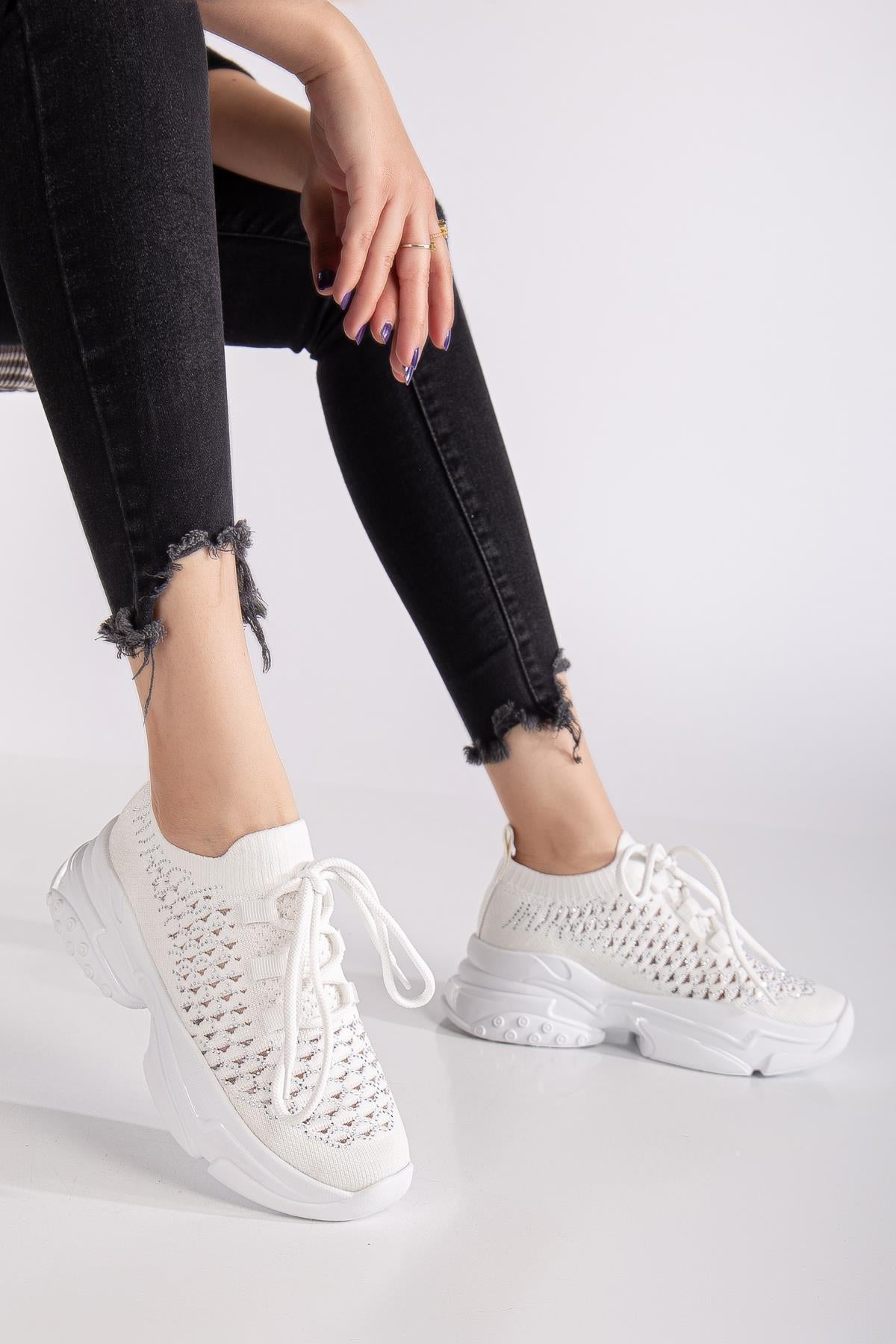 Suins Decery Model Taş İşlemeli Kadın Spor Ayakkabı Sneaker Ürün ana görseli