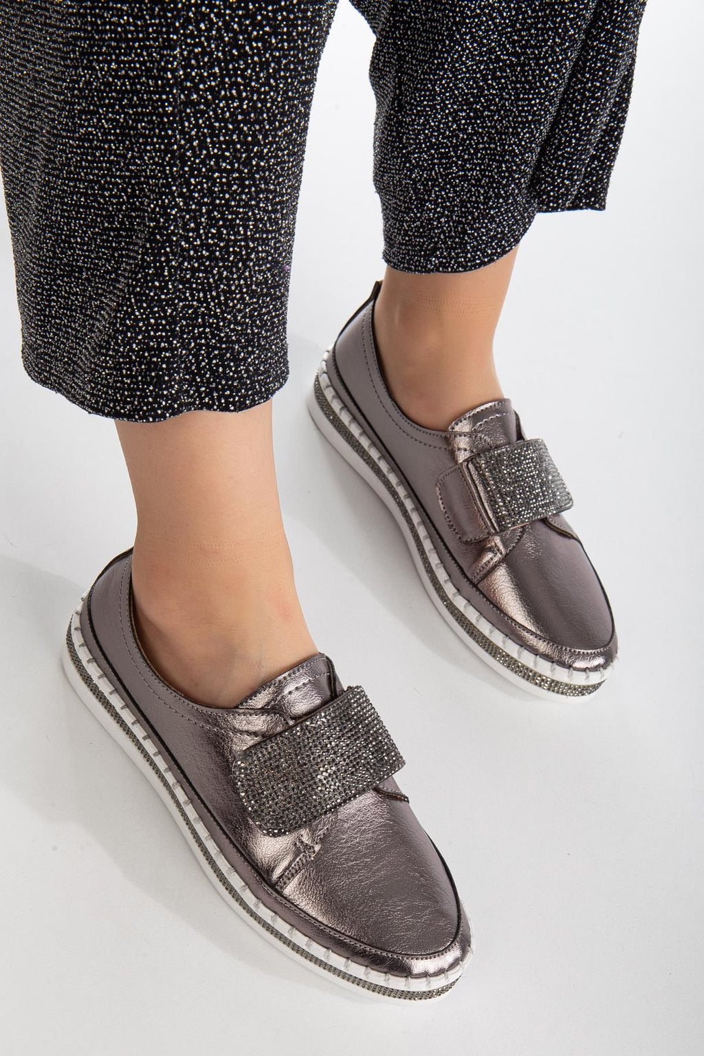 Suins Erica Kadın Spor Ayakkabı Sneaker Günlük Comfort Taş Detaylı