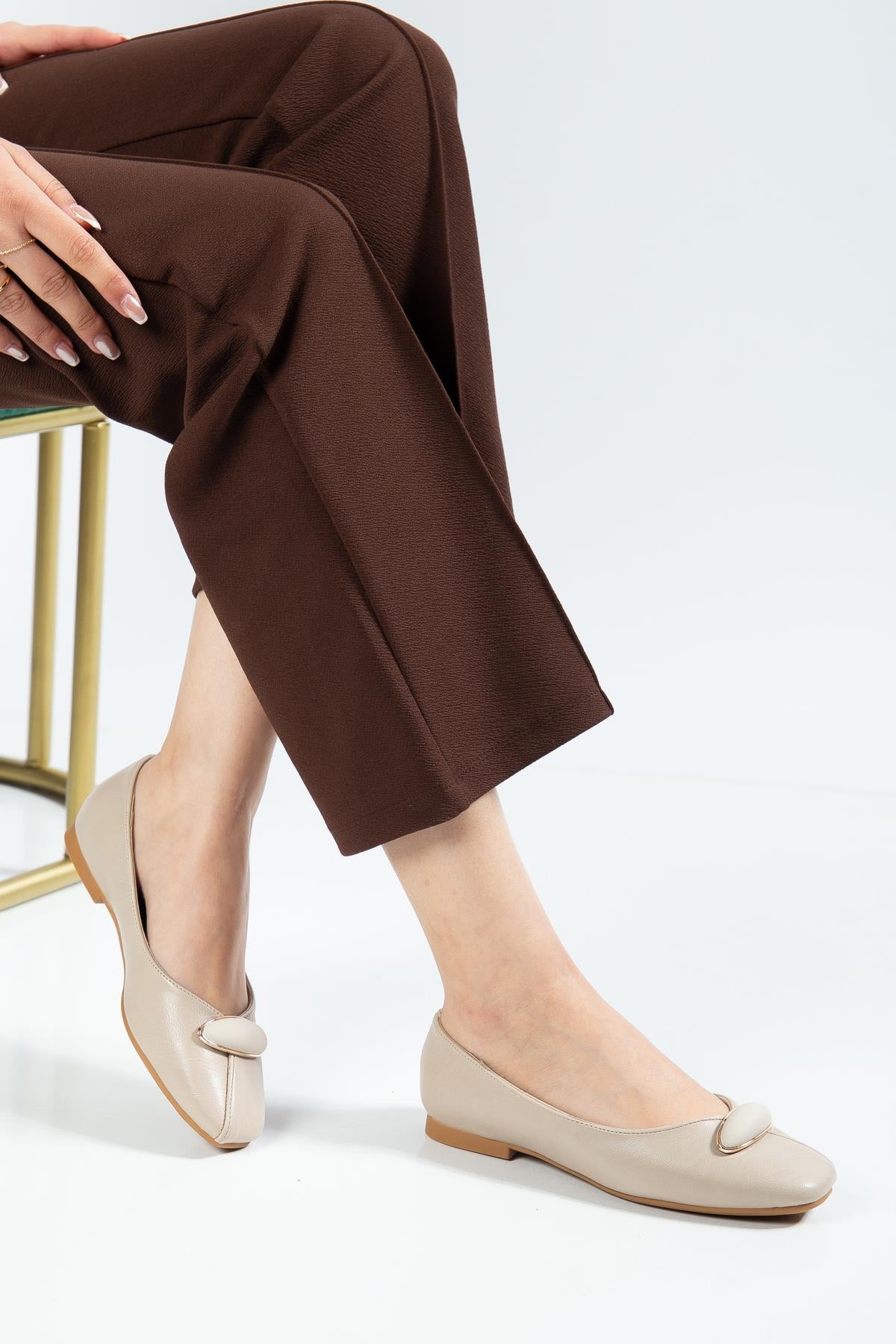 Suins Fedor Model Toka Detaylı Kadın Babet Ayakkabı Ürün ana görseli