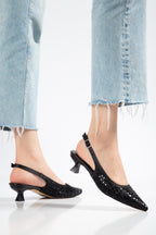 Suins Greal Model Kadın Taş İşlemeli Abiye Ayakkabı