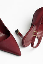 Suins Hope Model Kadın Stiletto Parlak Saten Ayakkabı