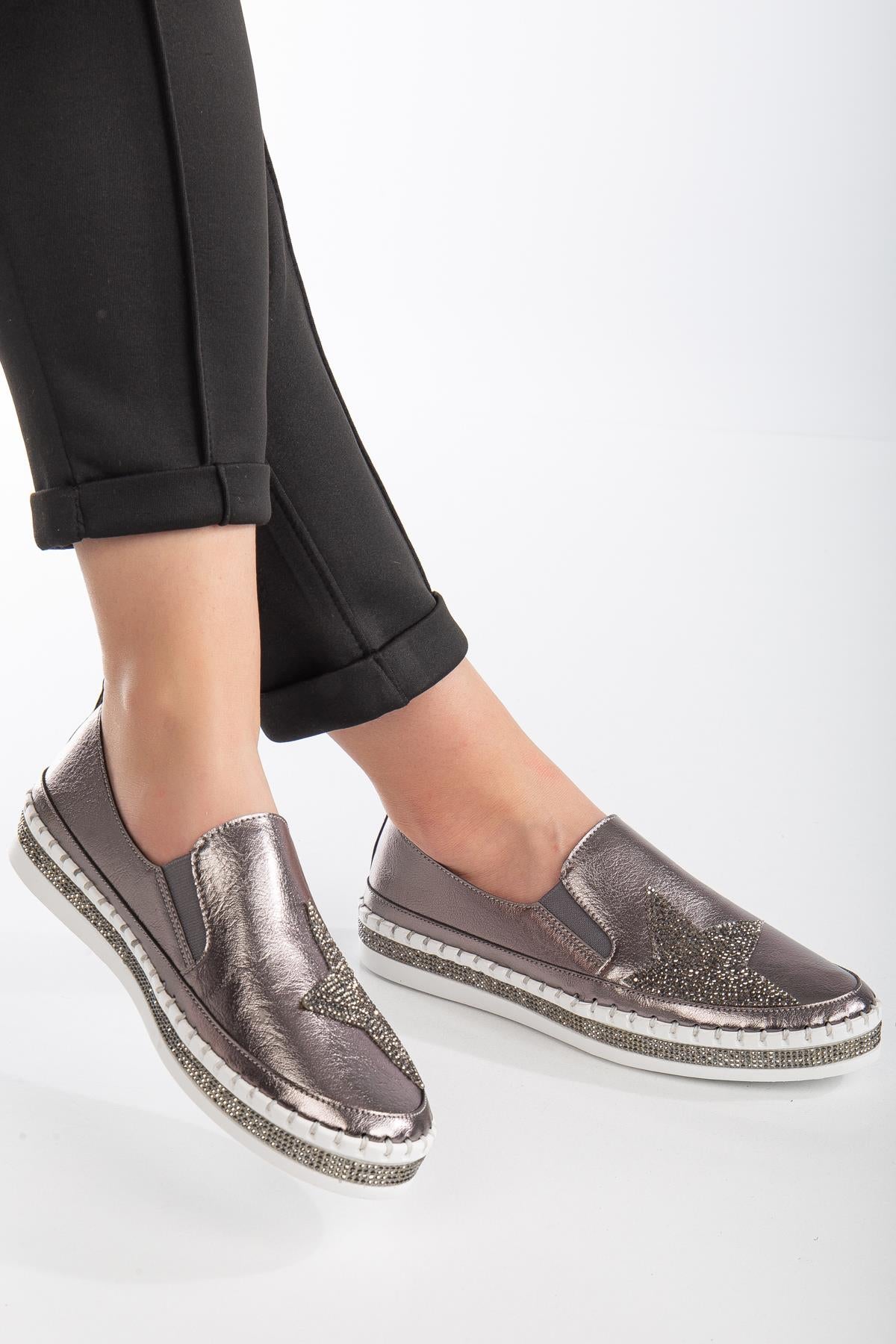 Suins İlaria Kadın Taşlı Spor Ayakkabı Lastikli Sneaker Günlük Ürün ana görseli