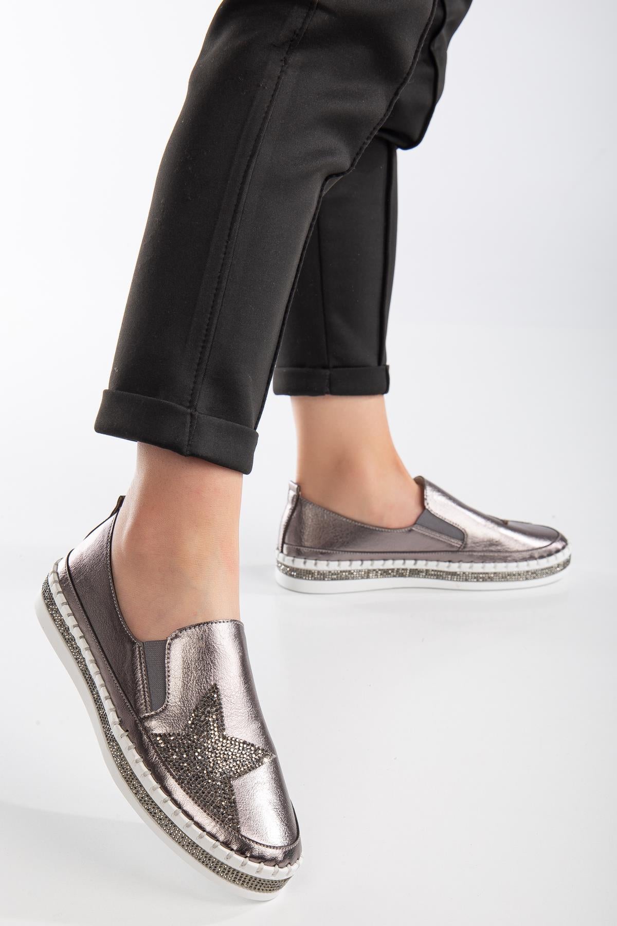 Suins İlaria Kadın Taşlı Spor Ayakkabı Lastikli Sneaker Günlük Ürün ikincil görseli