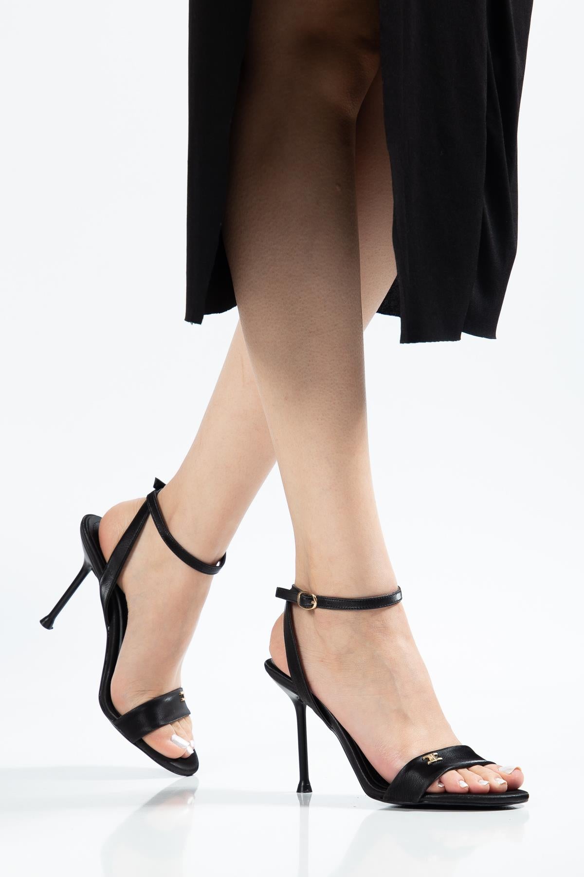 Suins Kaine Model Bilekten Bağlamalı Kadın Topuklu Ayakkabı Ürün ikincil görseli