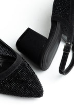 Suins Keily Model Kadın Taş İşlemeli  Kalın Topuklu Abiye Ayakkabı