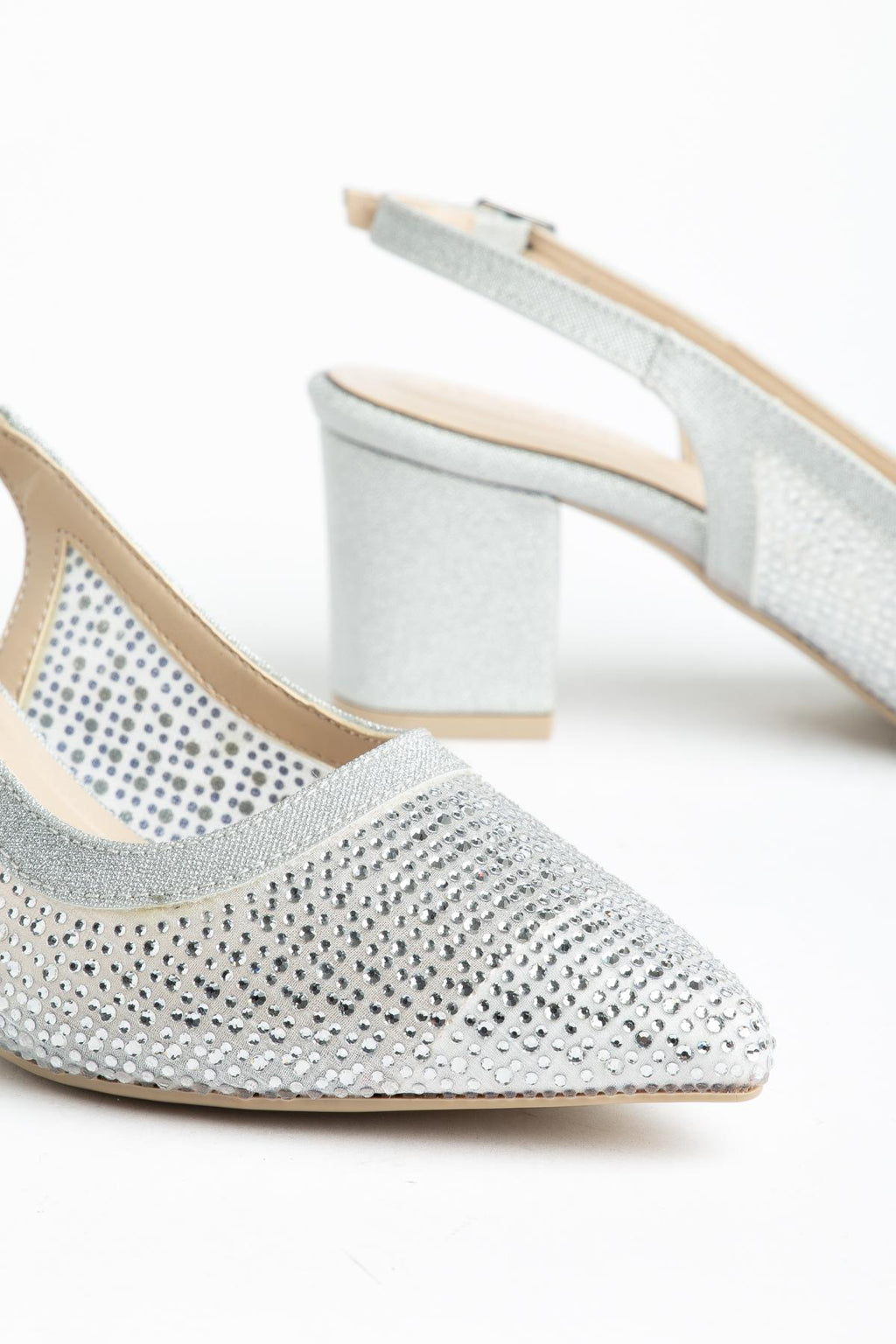 Suins Keily Model Kadın Taş İşlemeli  Kalın Topuklu Abiye Ayakkabı