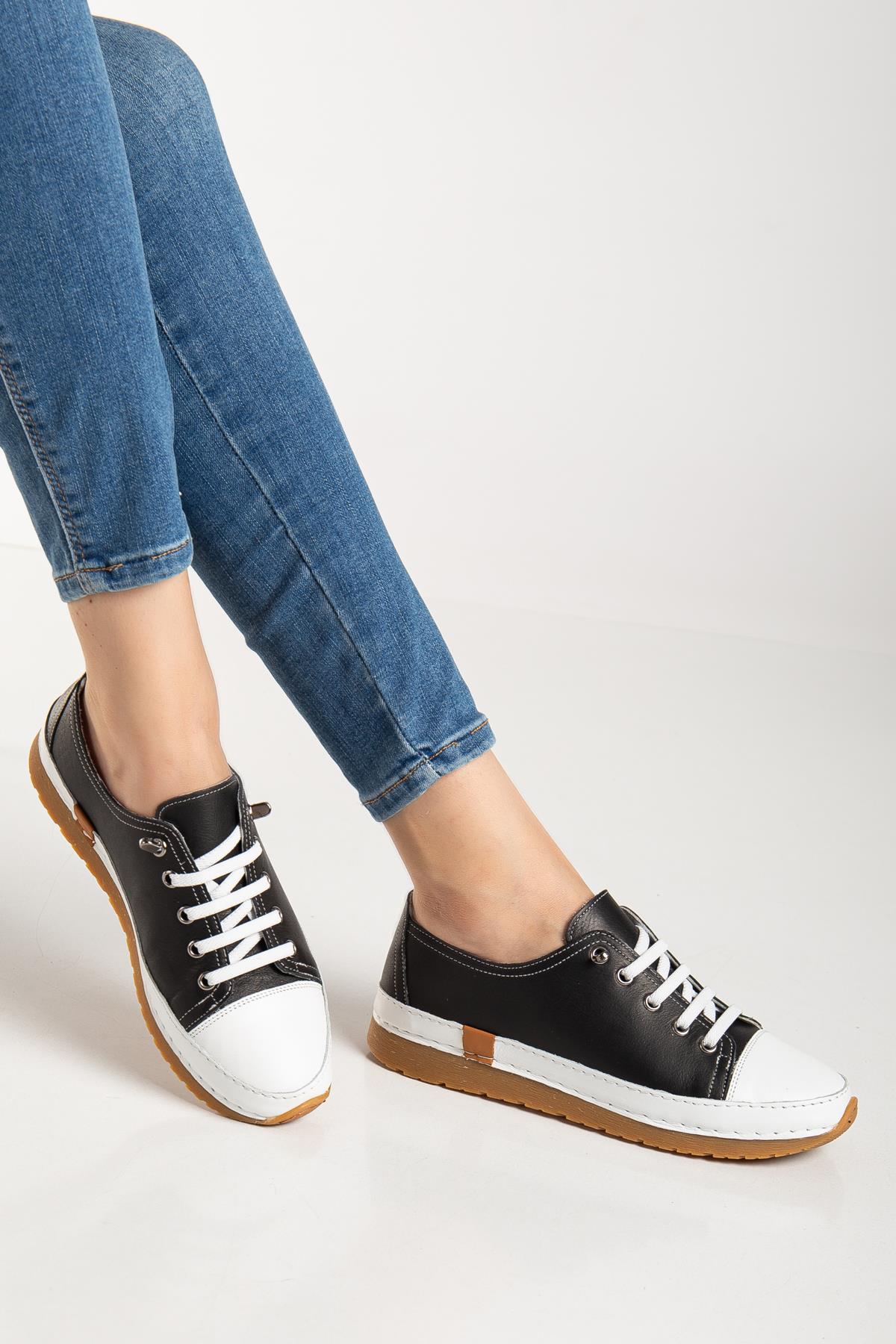 Suins Lorry Hakiki Deri Yumuşak Kadın Günlük Spor Ayakkabı Sneaker