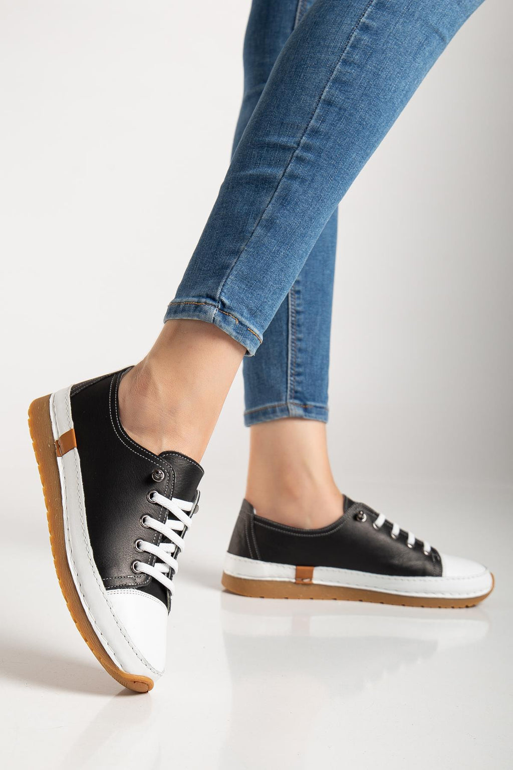Suins Lorry Hakiki Deri Yumuşak Kadın Günlük Spor Ayakkabı Sneaker