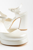 Suins Marley Kadın Platform Topuklu Saten Topuklu Ayakkabı