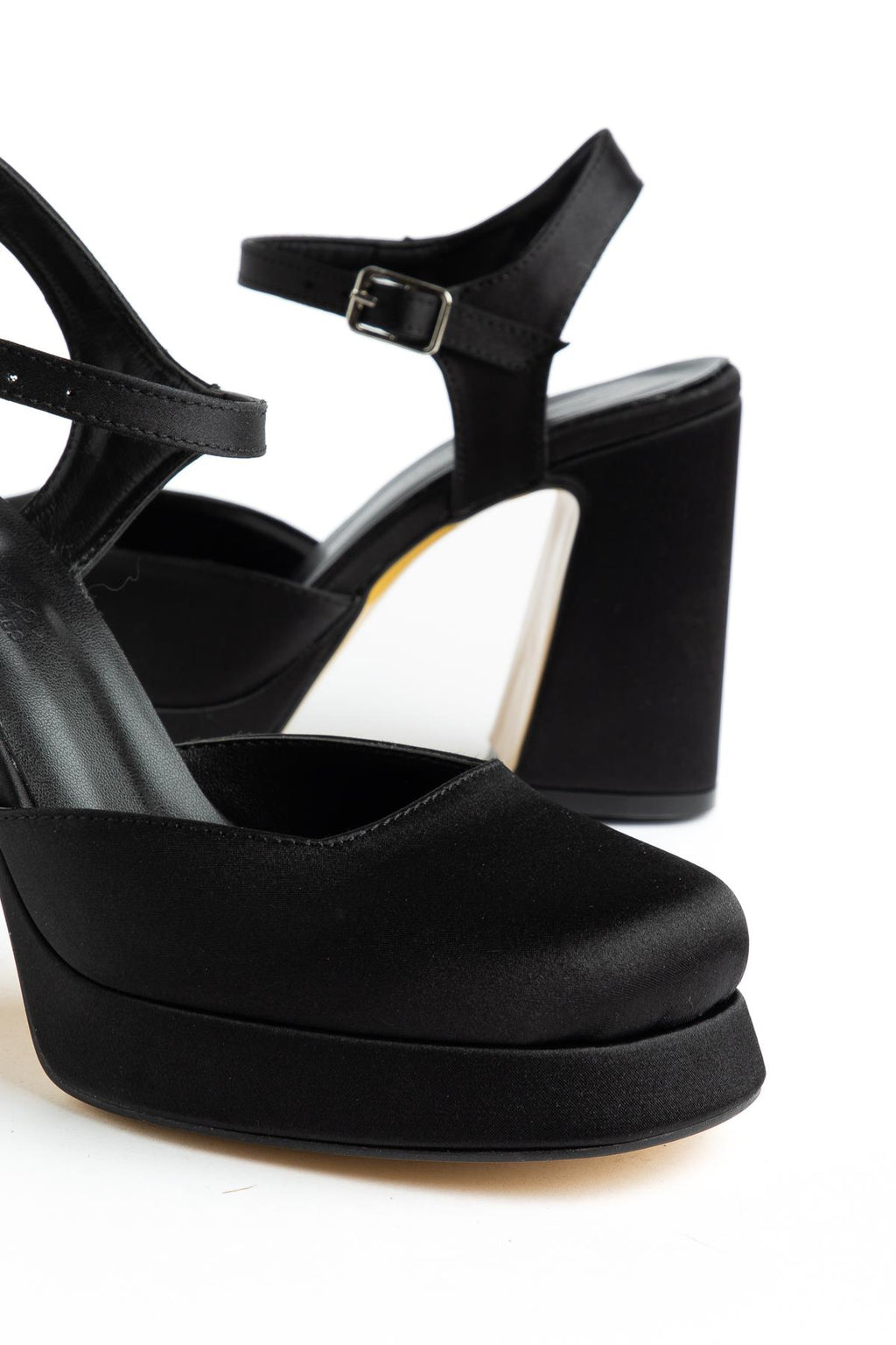 Suins Marley Kadın Platform Topuklu Saten Topuklu Ayakkabı