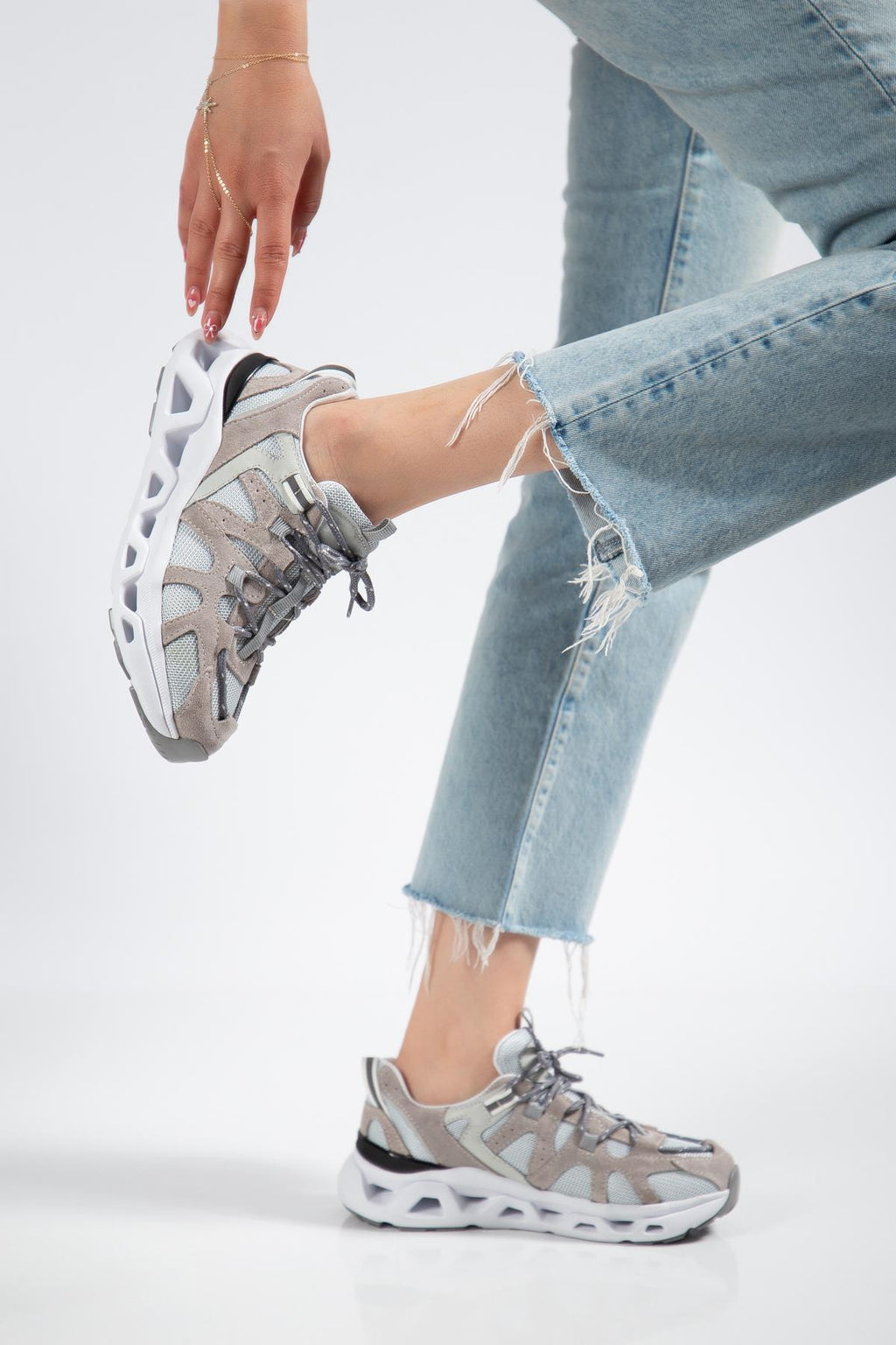 Suins Meloni Model Hakiki Deri Kadın Spor Ayakkabı Sneaker