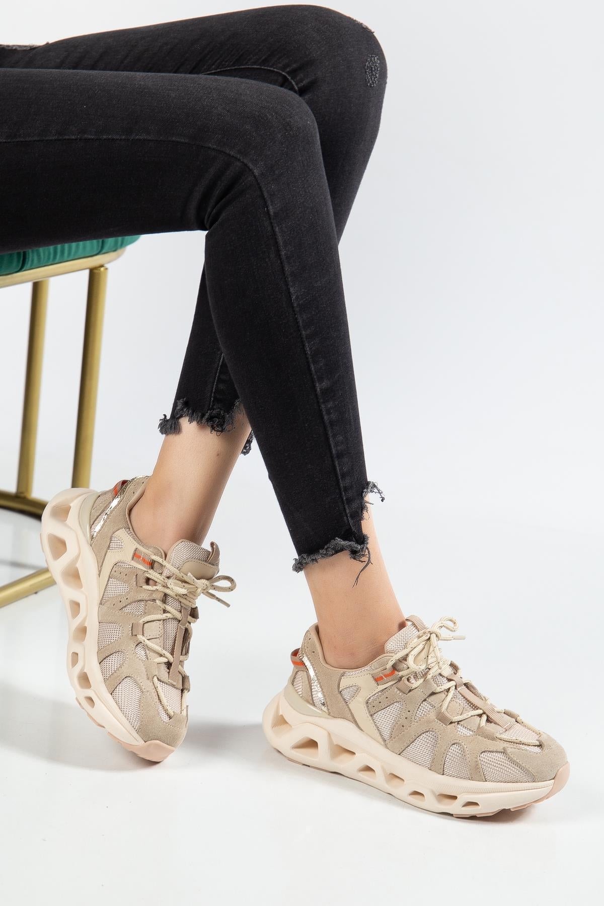 Suins Meloni Model Hakiki Deri Kadın Spor Ayakkabı Sneaker