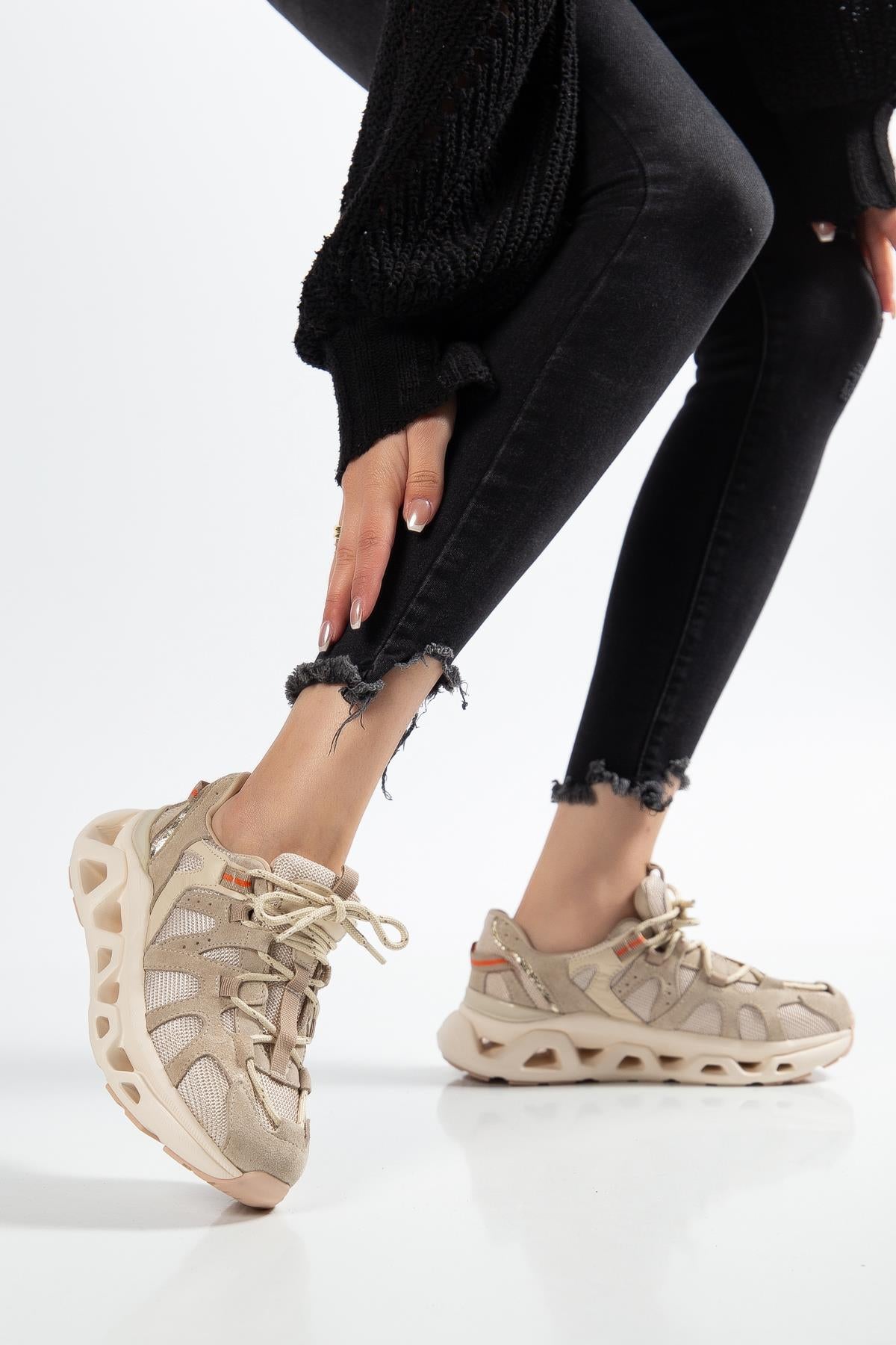 Suins Meloni Model Hakiki Deri Kadın Spor Ayakkabı Sneaker