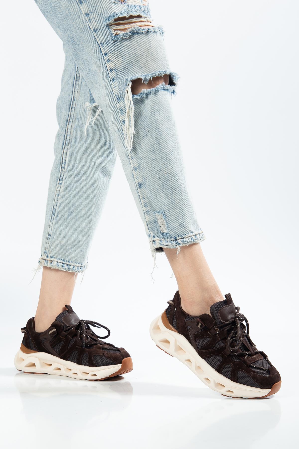 Suins Meloni Model Hakiki Deri Kadın Spor Ayakkabı Sneaker