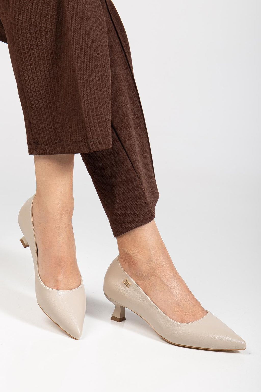 Suins Molina Model Kadın Mini Topuklu Stiletto Ayakkabı