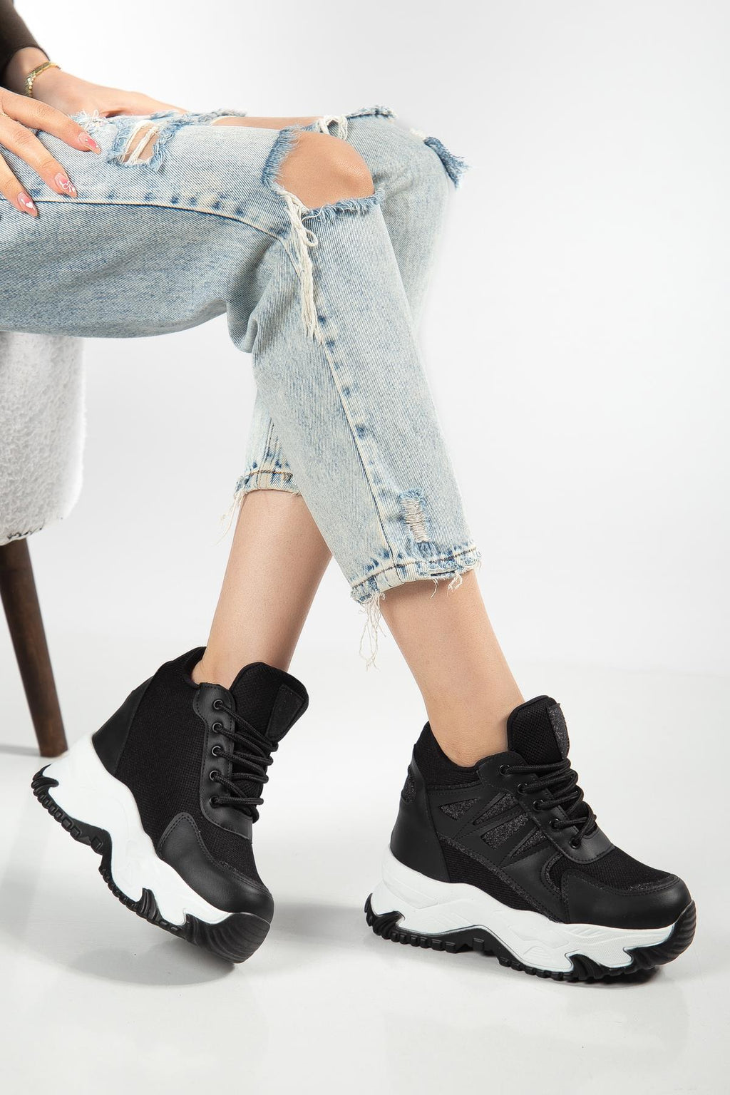 Suins Juvina Model Yüksek Gizli Topuklu Kadın Spor Ayakkabı Sneaker