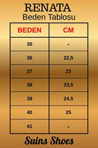 Suins Premium Renata Model Toka Detaylı Kadın Siyah Ten Loafer Ayakkabı