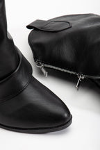 Suins Puera Western Kadın Kovboy Kahve Siyah Bot