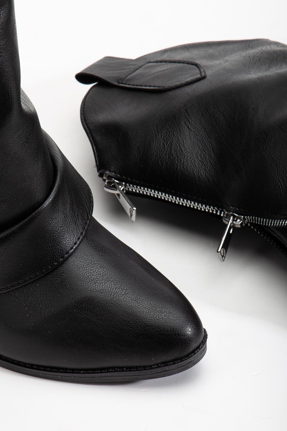 Suins Puera Western Kadın Kovboy Kahve Siyah Bot