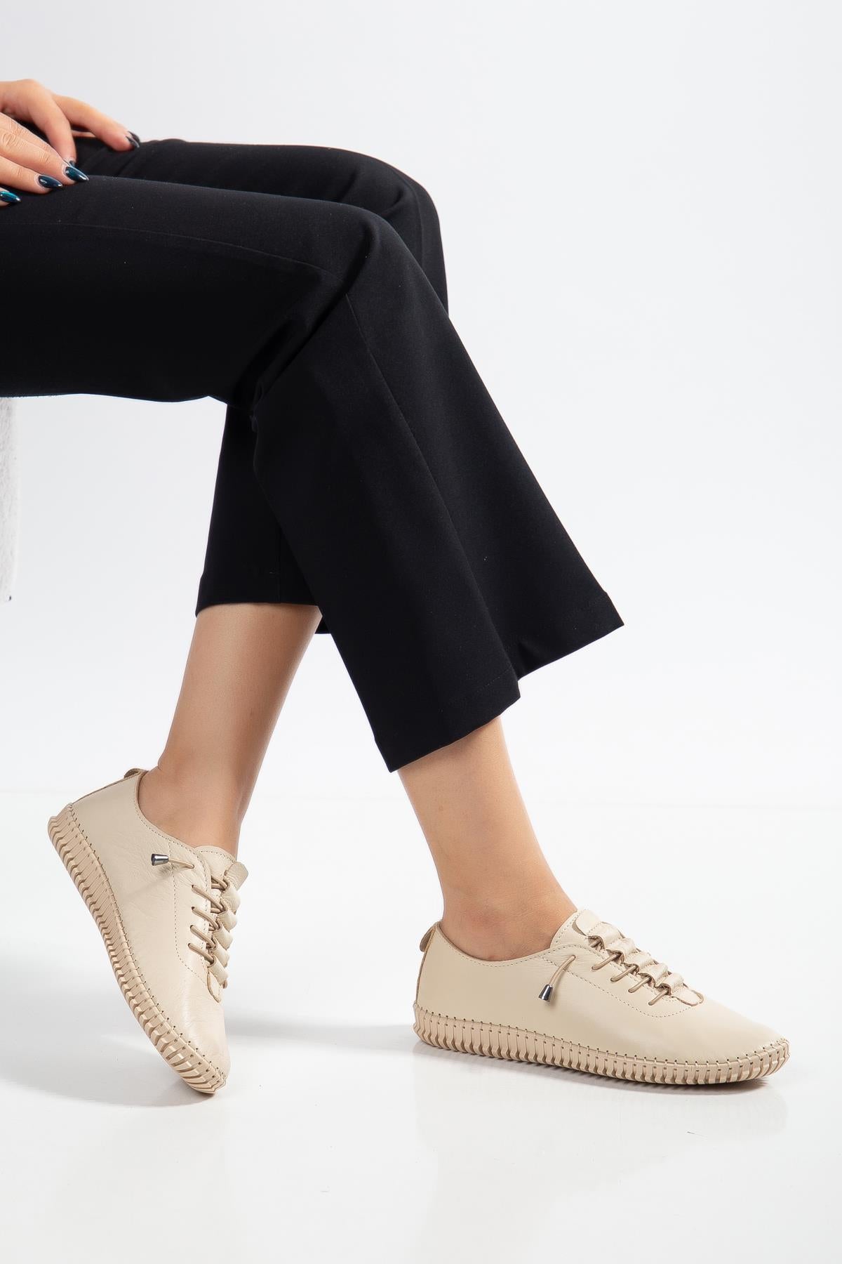 Suins Ramia Model Hakiki Deri Yumuşak Kadın Günlük Spor Ayakkabı Sneaker