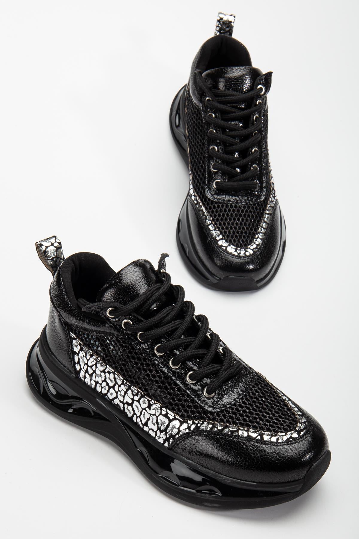 Suins Rowen Model Kadın Leopar Desenli Fileli Spor Ayakkabı Sneaker Ürün ana görseli