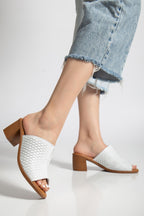 Suins Gentle Model Hakiki Deri İşlemeli Terlik