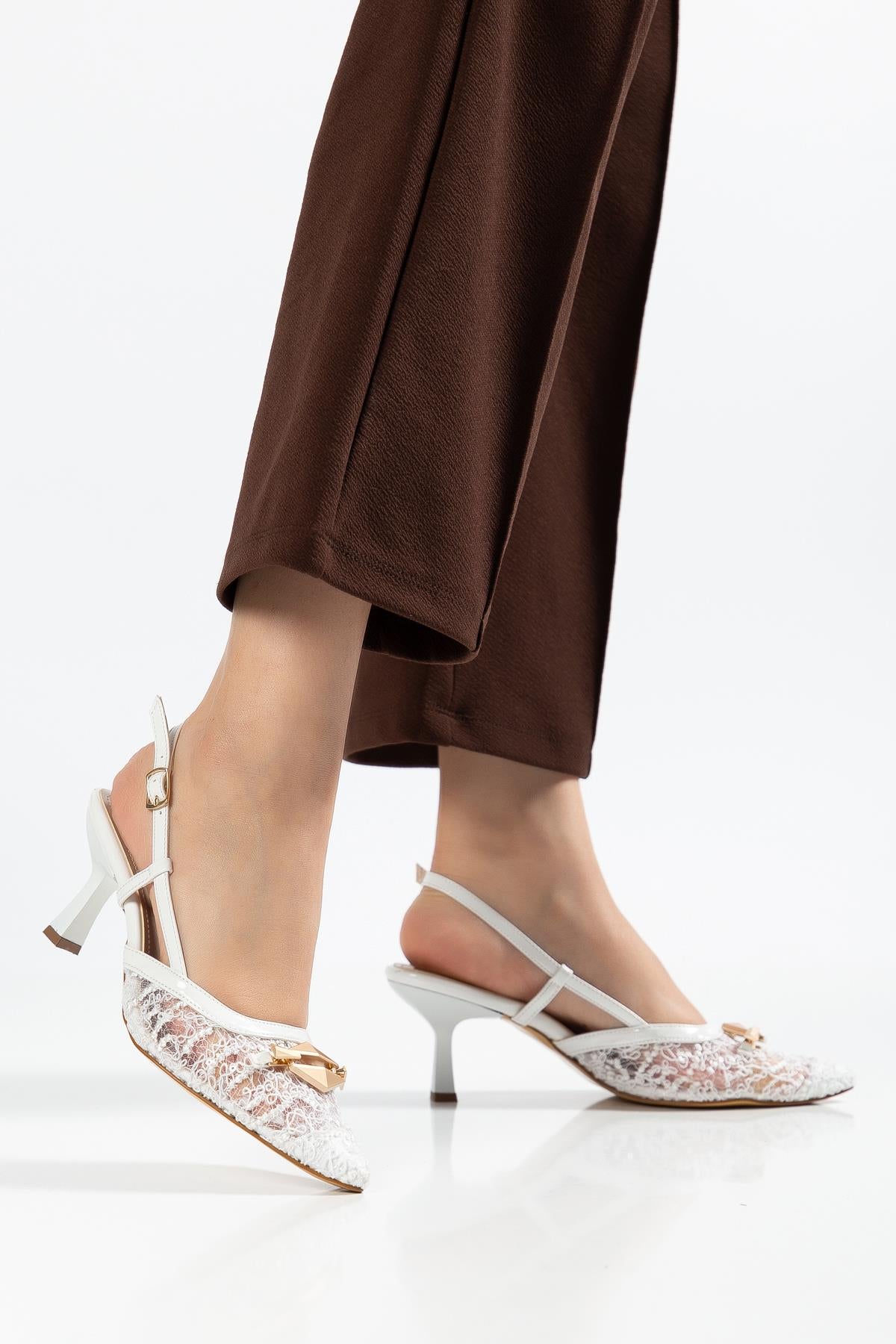 Suins Sion Model Kadın Toka Detaylı Topuklu Abiye Ayakkabı Ürün ikincil görseli