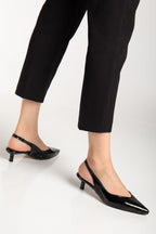 Suins Stephen Model Kadın 4 Cm Kısa Mini Topuklu Rugan Ayakkabı