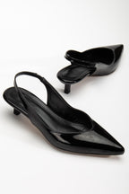 Suins Stephen Model Kadın 4 Cm Kısa Mini Topuklu Rugan Ayakkabı