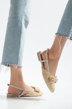 Suins Tesia Model Fiyonklu Kadın Babet Ayakkabı