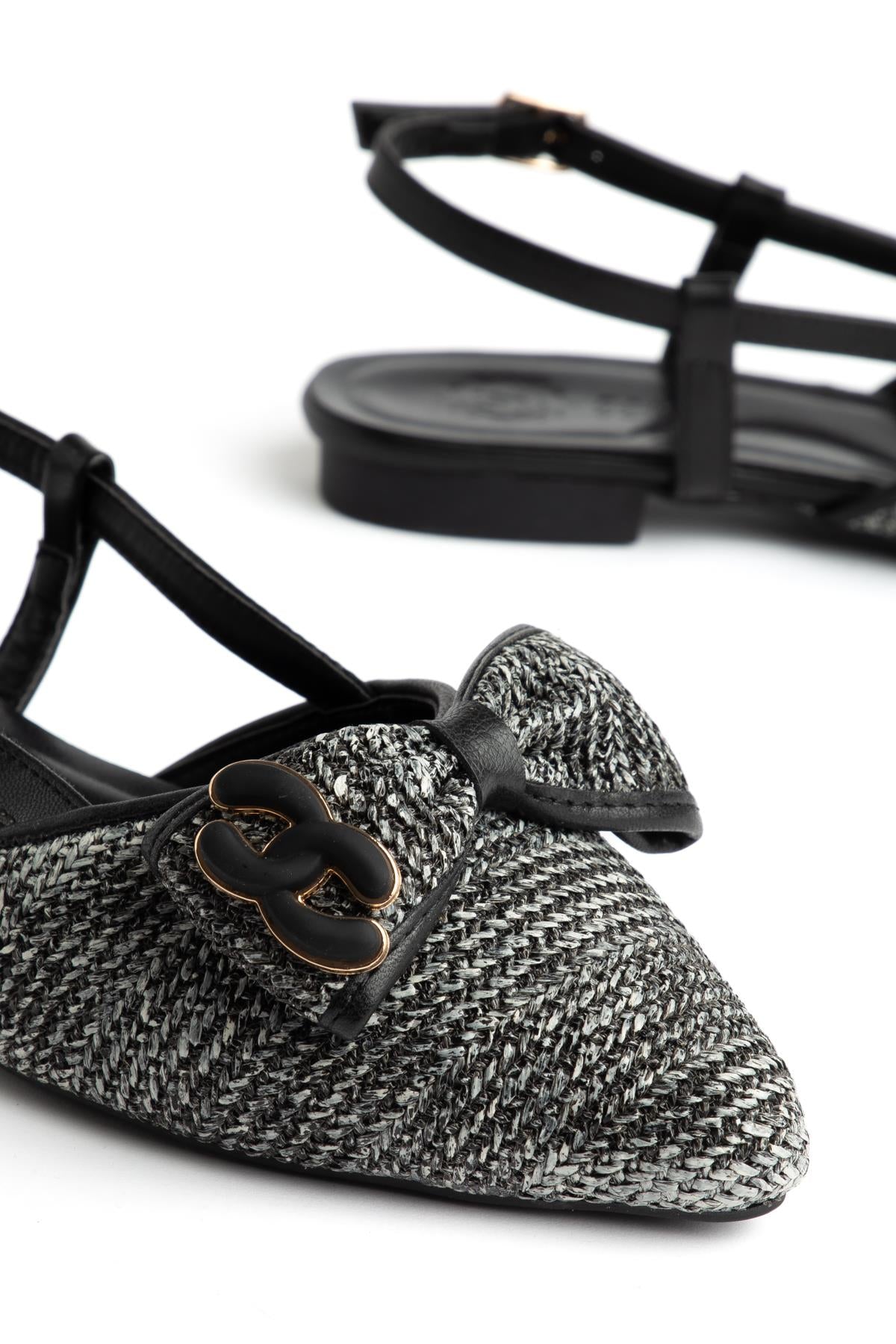 Suins Tesia Model Fiyonklu Kadın Babet Ayakkabı