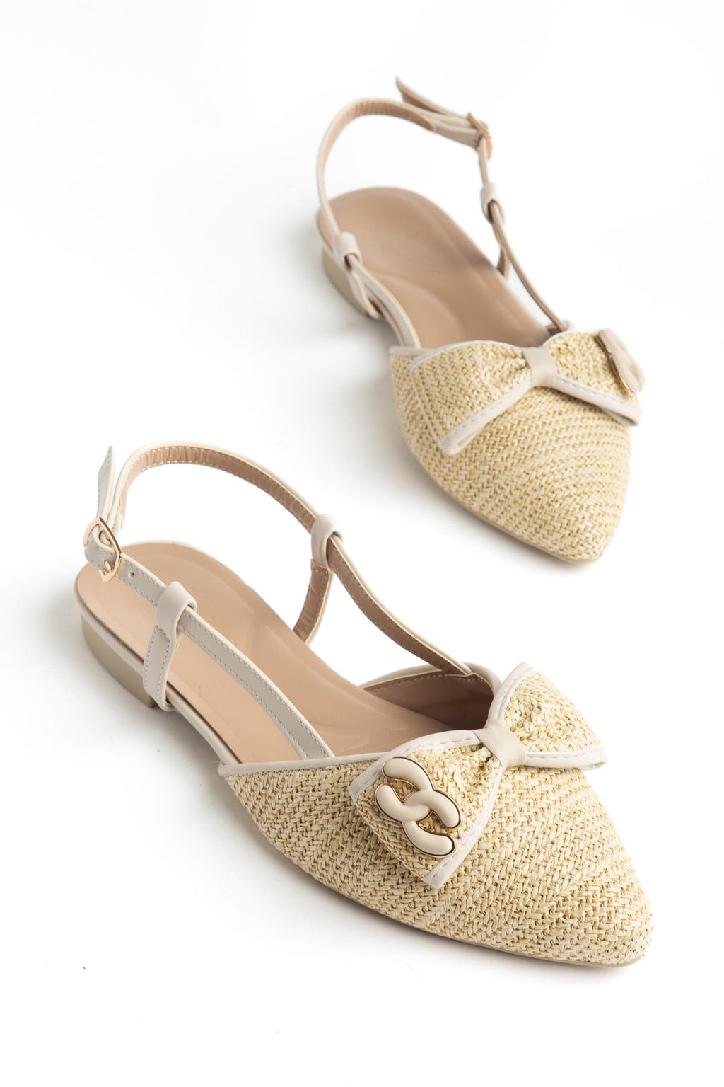 Suins Tesia Model Fiyonklu Kadın Babet Ayakkabı