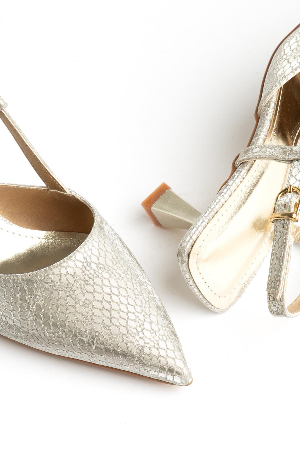 Suins Tyler Model Kadın Yılan Desenli Abiye Ayakkabı